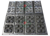 4 cavidades moldearon la celulosa/la taza de aluminio del portador de la pulpa de los útiles de Moluded