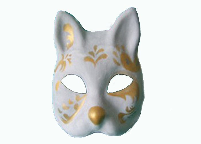 Máscara moldeada pulpa reciclada del gato de los productos para los accesorios del traje del partido de la señora
