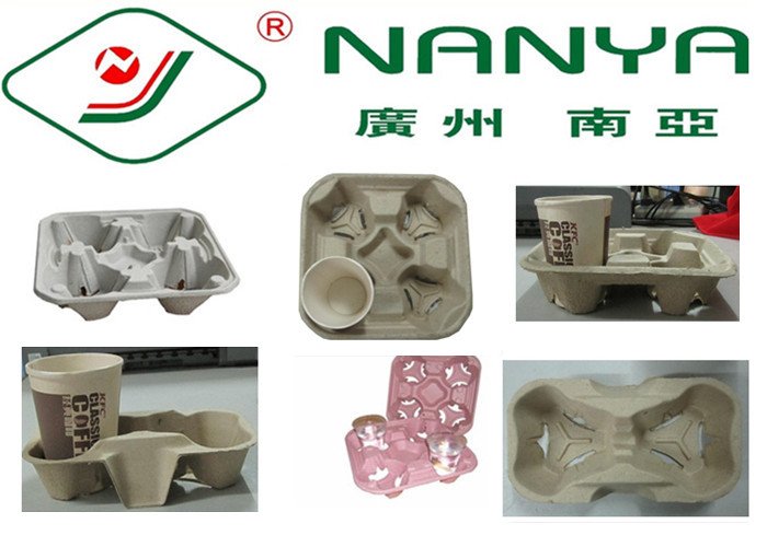 Los productos moldeados pulpa del soporte de vaso del café con buenas plasticidad/ayuda modifican para requisitos particulares