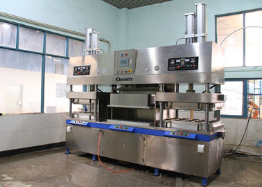 Eco - cadena de producción moldeada amistosa de la bandeja del plato de la caja de la comida de la máquina de fabricación de placa del papel de pulpa