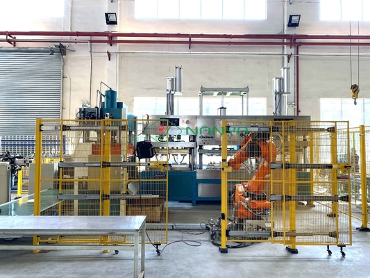 Máquina biodegradable de la fabricación de cajas de la comida de la pulpa de la máquina del vajilla de la máquina de Makine de la placa de la pulpa de la máquina de moldear de la fibra