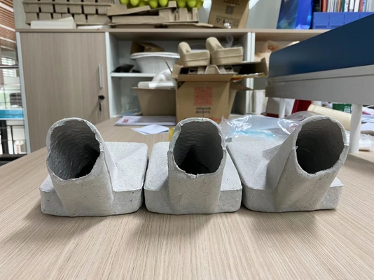 Máquina semiautomática de moldeo de botellas de orina de pulpa de papel / máquina de botellas de orina biodegradable
