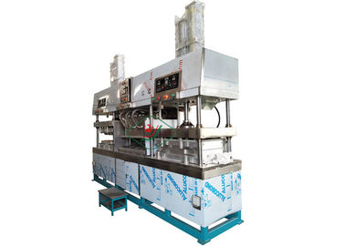 Reduzca la cadena de producción del vajilla de Thermoforming/la máquina de moldear de la placa a pulpa de la fibra de Bgasse