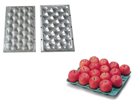 Envases de frutas personalizados productos moldeados de pulpa soportan moldes de pulpa de paja / madera