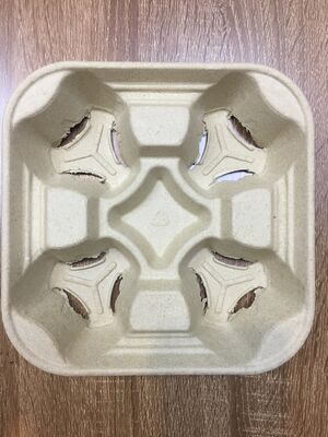 Máquina de prensado en caliente para moldeo de pulpa / Prensadora en caliente