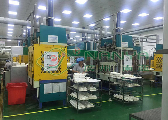 Máquina de prensado en caliente para moldeo de pulpa / Prensadora en caliente