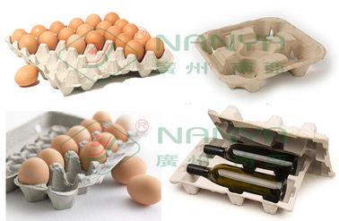 Recicle la cadena de producción de papel de la bandeja del huevo que moldea, máquina de alto rendimiento del cartón de huevos