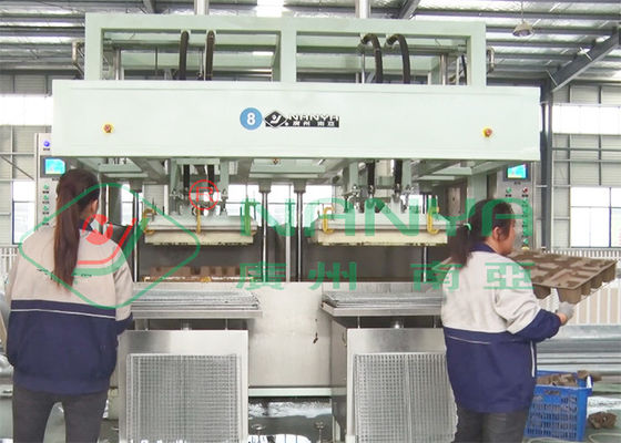 Reciclar bandeja de papel bandeja de huevo bandeja de café bandeja de zapatos bandeja de fabricación automática máquinas de adsorción al vacío formando nuevos negocios