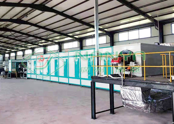 Cadena de producción plana del moldeado de la pulpa del transportador secador/línea de sequía
