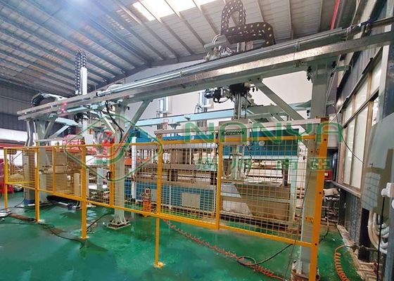 La pulpa del vajilla del bagazo de la caña de azúcar de moldear la máquina con el brazo del robot
