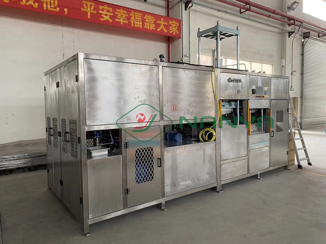 Máquina de laboratorio para ensayos de productos moldeados en pasta de papel/máquina de ensayo para productos de pasta de papel