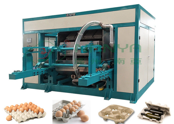 Recicle la cadena de producción de papel de la bandeja del huevo que moldea, máquina de alto rendimiento del cartón de huevos