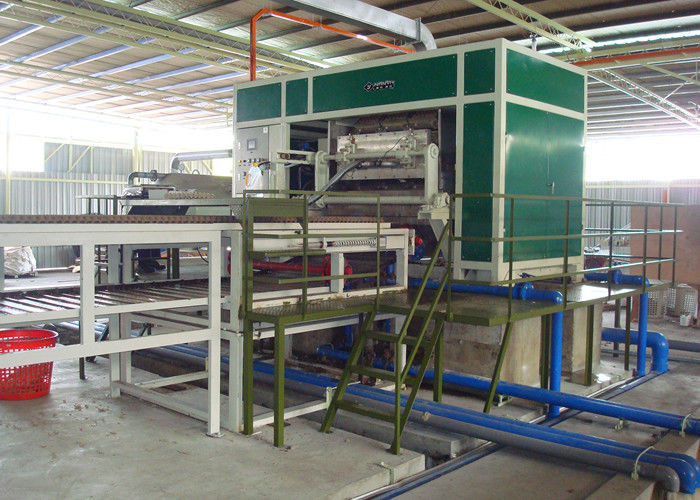 Máquina de la bandeja del huevo de la pulpa que moldea automática con las líneas de sequía 3000pcs de 6 capas por hora