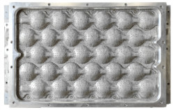 Envases de frutas personalizados productos moldeados de pulpa soportan moldes de pulpa de paja / madera