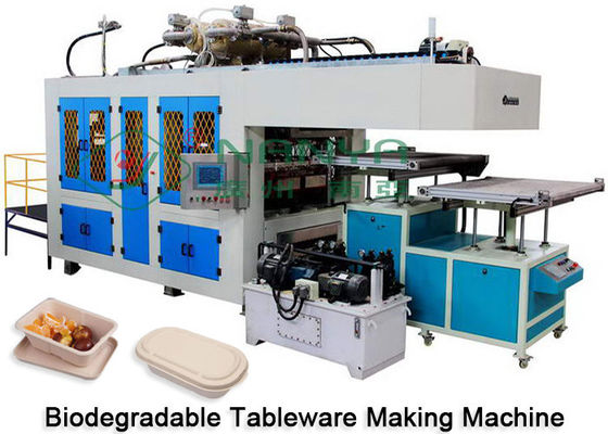 Máquina de fabricación de utensilios de mesa de papel pulpa y corte en molde Certificado CE