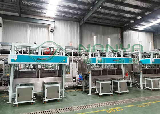 Máquina de bandeja de pulpa de embalaje electrónico de papel usado