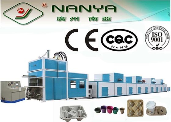 Intercambio de la máquina moldeada Lleno-auto reciclada de la pulpa produciendo sembrando el pote