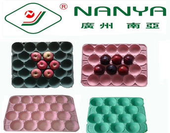 Bandeja moldeada rectangular degradable de la fruta de los productos de la celulosa con 20 cavidades