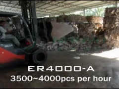 Linea de producción de moldeo de pulpa de tipo rotativo con pantalla táctil