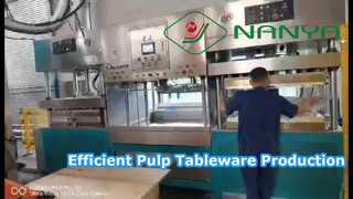 Fabricación manual de platos de pulpa/Fabricación semiautomática de productos de vajilla de pulpa