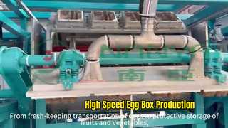 Máquina formadora de tipo rotativo para cajas de huevos.