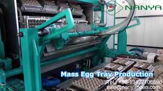 Máquina para fabricar bandejas de huevos completamente automática/bandeja de huevos de producción en masa/máquina para fabricar cajas de cartón